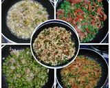 A picture of step 3 of Paneer Matar bhurji.