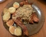 Foto del paso 8 de la receta: Pollo al horno con papas en salsa de champiñons