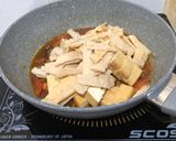 Hình bước làm 3 của món Đậu Hũ Sườn Chay Măng Le Xốt Cà Chua