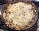 Une image de l'étape 3 de Gratin de champignons de Paris sauce trois fromages ail et persil.