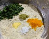 A picture of step 4 of Moong dal Dhokla.