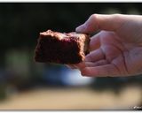 Une image de l'étape 4 de Brownie au chocolat noir et aux framboises.