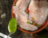 Foto del paso 7 de la receta: Lubina al horno con verduras en lékué