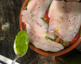 Foto del paso 7 de la receta: Lubina al horno con verduras en lékué
