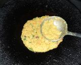 A picture of step 3 of Leftover dal & rice pancake.