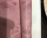 Foto del paso 5 de la receta: Rollitos de jamón dulce con base de espárragos salteados