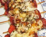 A picture of step 10 of Peri Peri Cheesy Chicken Shashlik.