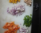 A picture of step 1 of Bread chilla pizza.