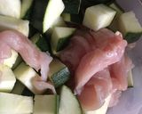 Rakott tàl😀Rizstészta-cs. mell-cukkini recept fázis 1 fotója