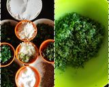A picture of step 1 of Mix Bhaji Thepla.