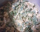 A picture of step 2 of Veg Pakoray fry.