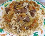 Foto del paso 2 de la receta Arroz con carne de ternera al curry