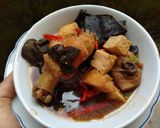 Foto langkah ke 9 dari resep Semur ayam tahu jamur.