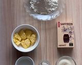 Foto langkah ke 2 dari resep Pie Ketan Hitam Saus Saffron.