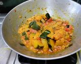 A picture of step 5 of Pumpkin Subji.