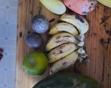 A picture of step 1 of Mixed fruits.