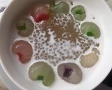 รูปขั้นตอนการทำที่ 7 ของ วุ้นปีโป้ลำไยสาคูน้ำกะทิ