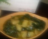 A picture of step 8 of Kashmiri Kadam Saag.