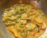 A picture of step 7 of Ridge Gourd in Poppy Seeds paste.