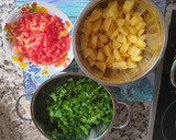Foto del paso 1 de la receta: Espinacas con patatas estilo hindú (Aloo Palak)