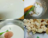 A picture of step 4 of Cassava in Coconut milk.