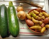 Une image de l'étape 1 de Filet de dinde et son écrasé de pommes de terre et courgettes au cook expert.