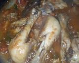 A picture of step 6 of Chicken Shinwari Karahi with cream.