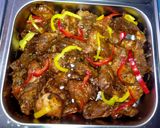 A picture of step 3 of Chicken #snacksrecipecontest.