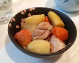 Foto langkah ke 5 dari resep Simple Nikujaga 🐓 Ayam rebus kentang 🥔 dan wortel 🥕.