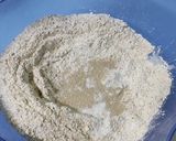 A picture of step 1 of No-Knead bread.