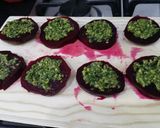 A picture of step 6 of Christmas canapes.