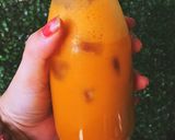 Hình bước làm 1 của món Nước ép bí đỏ - chanh leo, sữa bí đỏ hạt mít - súp bí đỏ cho bé