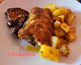 Foto del paso 8 de la receta Churrasco a mi manera con patatas y manzanas