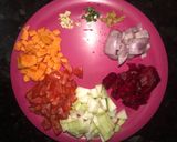 A picture of step 1 of Healthy Soup-weight loss soup.