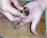 A picture of step 4 of Biscuit peda.
