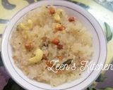 A picture of step 4 of Sabudana Upma/Sago Pearl's Upma.