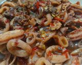 Foto langkah ke 7 dari resep Cumi-cumi Pedas Manis.