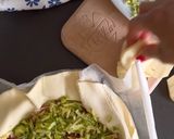 A picture of step 2 of Rustic Zucchini, Speck, and Scamorza Tart.