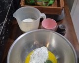 Foto langkah ke 1 dari resep Matcha Turkish Magnolia Pudding.