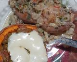 Foto del paso 1 de la receta: Pollo relleno con salsa de verdeo champiñones y calabazas rellen