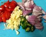 A picture of step 1 of Knorr Soupy Noodles with a twist !.