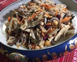 A picture of step 8 of Japanese soy cooked vegetables.