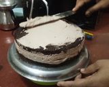 A picture of step 7 of Eggless Choco Forest Cake.