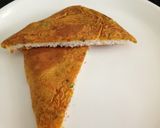 A picture of step 7 of Vegetarian Bread Omelette.