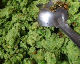 A picture of step 4 of Surti Matar Pattice.