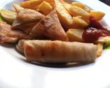 Dankalin turawa, samosa da spring rollsmatakin girki3 hoto