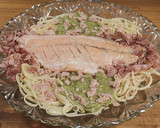 Foto del paso 4 de la receta: Tallarines con salmón 🐟 atún bacon 🐖 y aguacate. 🥑