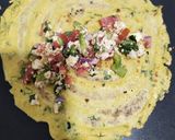 A picture of step 3 of Stuffed besan chilla.