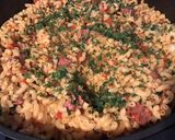 Une image de l'étape 10 de One pot pasta au caribou,tomates et oignon.