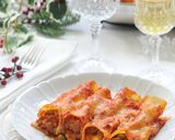 A picture of step 6 of Cannelloni Stuffed with Meat Ragù and Peas.